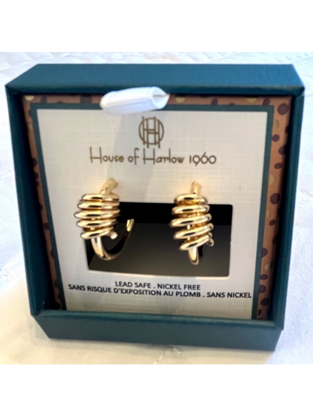 House of Harlow 1960 Gold Coil Earrings